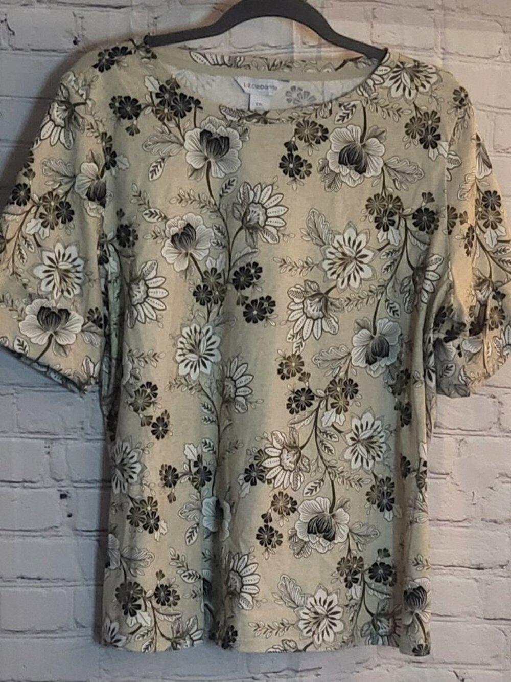 Liz Claiborne, Size XXL, Beige/Black/White Multi